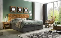 THIS & THAT Boxspringbett Mit Holz-Mosaik-Kopfteil 18006-03 5 THIS & THAT Boxspringbett Mit Holz-Mosaik-Kopfteil 18006-03 -Schlafzimmerhausladen 28739 1280x1280