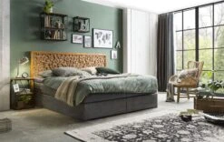 THIS & THAT Boxspringbett Mit Kopfteil Aus Astscheiben 18006-04 -Schlafzimmerhausladen 28740 1280x1280
