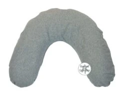 Theraline Reisekissen Nackenkissen Inkl. Bamboo-Jersey-Bezug -Schlafzimmerhausladen 570 170 Jersey Mittelgrau BC 72dpi 1280x1280