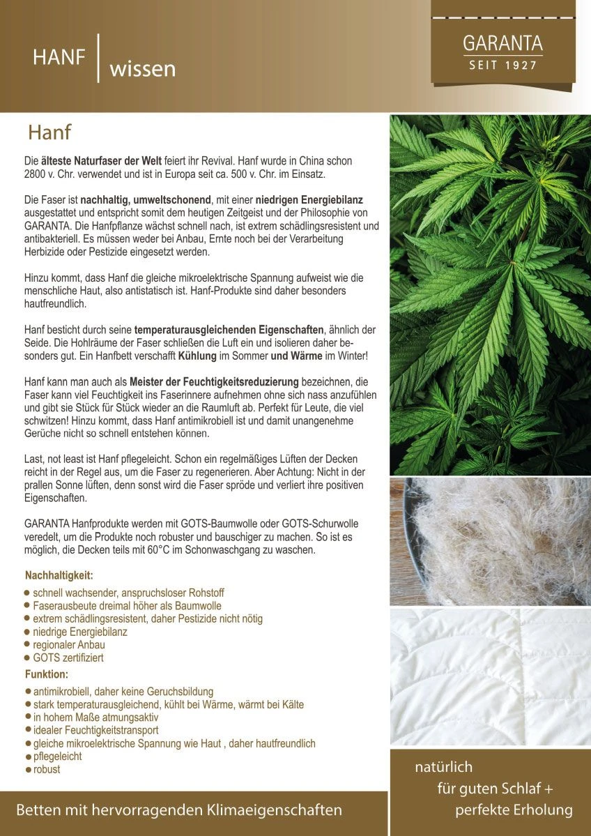 Bio-Hanf GOTS Organic Extra-Leichtsteppbett 5 Bio-Hanf GOTS Organic Extra-Leichtsteppbett – Bild 5