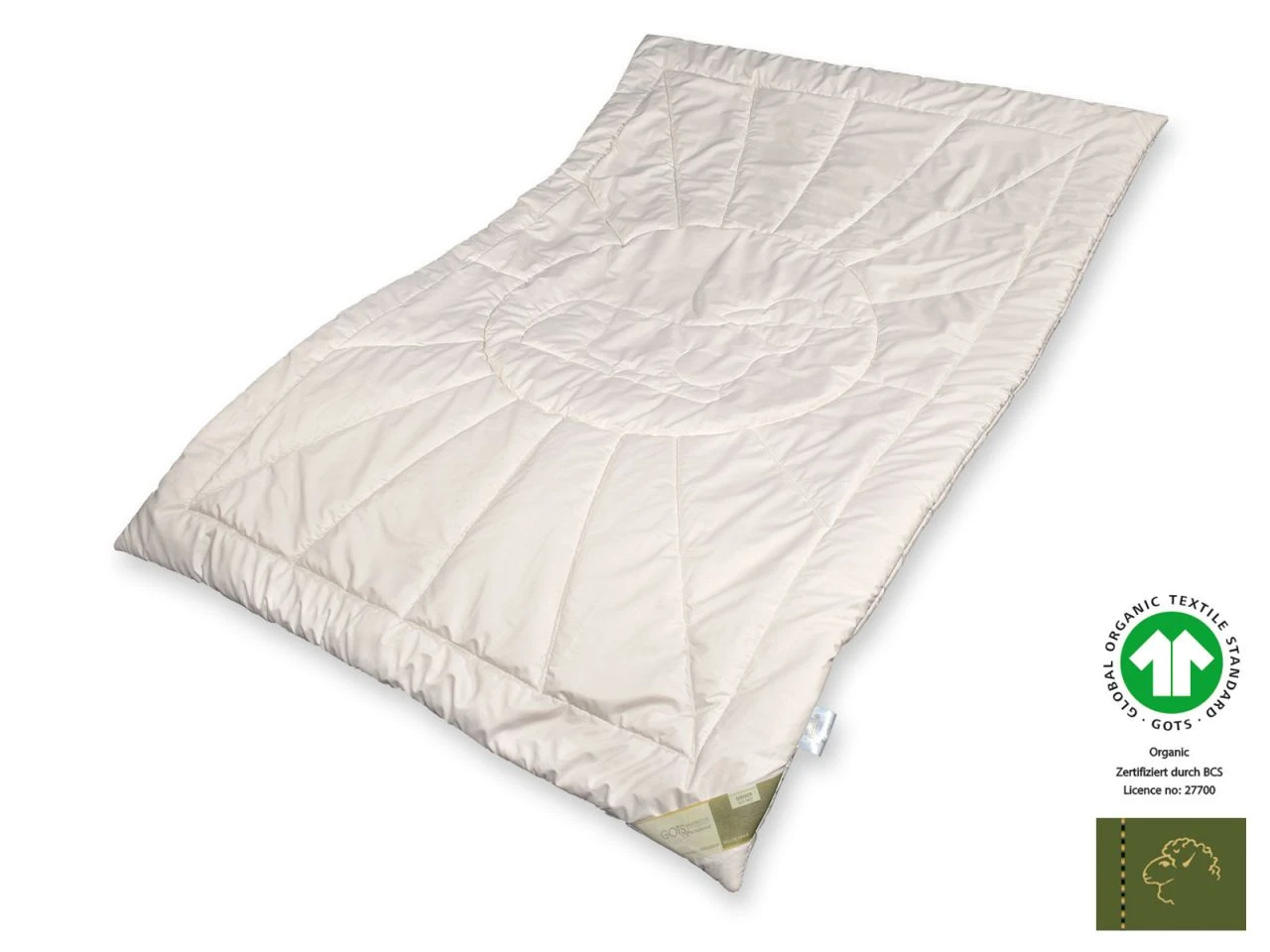 Bio-Schurwolle GOTS Organic Duo-Leichtsteppbett 1 Bio-Schurwolle GOTS Organic Duo-Leichtsteppbett