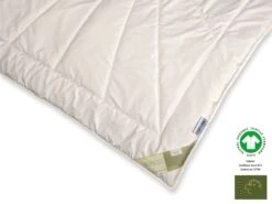 Bio-Schurwolle GOTS Organic Extra-Leichtsteppbett -Schlafzimmerhausladen Merino EL GOTS DSC 1535 1280x1280