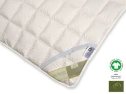 Bio-Schurwolle GOTS Organic Auflage -Schlafzimmerhausladen Merino U GOTS DSC 1578 1280x1280