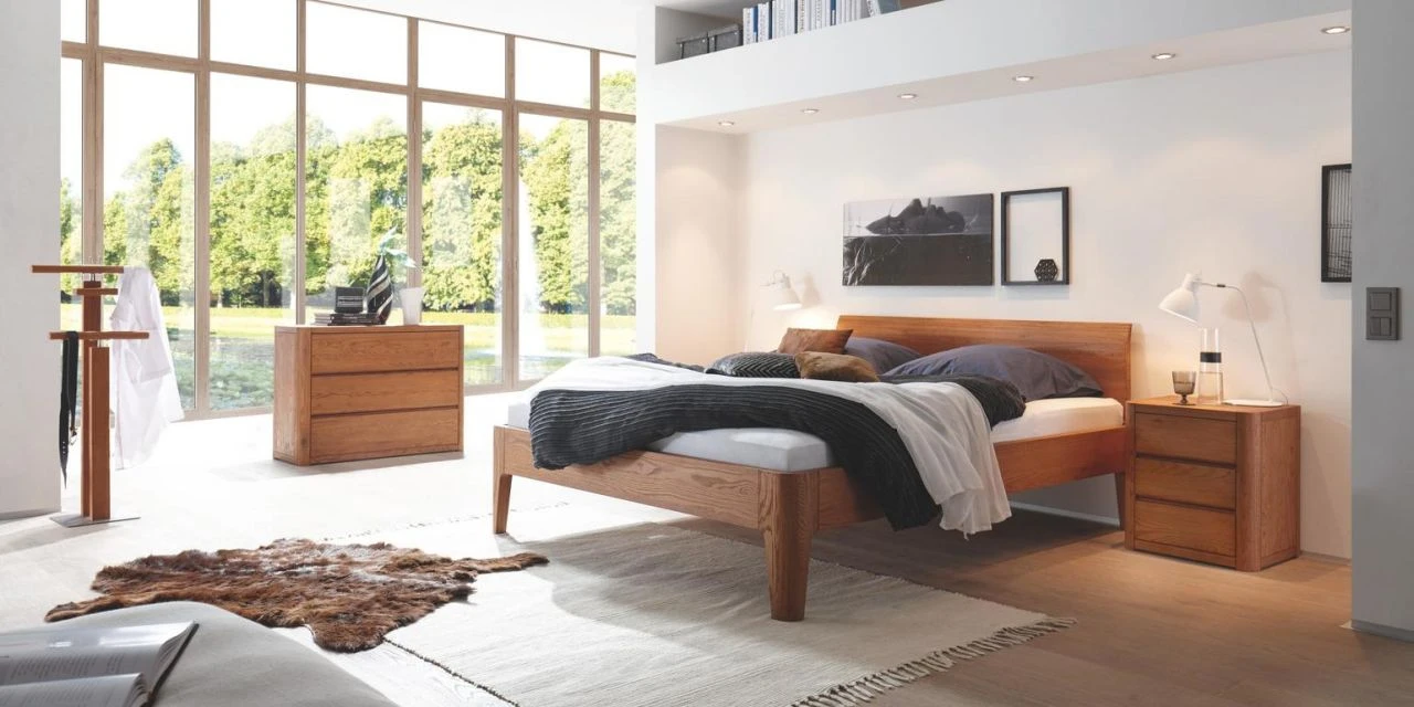 Oak-Line Modul 18, Kopfteil Lisio, Füße Xylo 1 Oak-Line Modul 18, Kopfteil Lisio, Füße Xylo